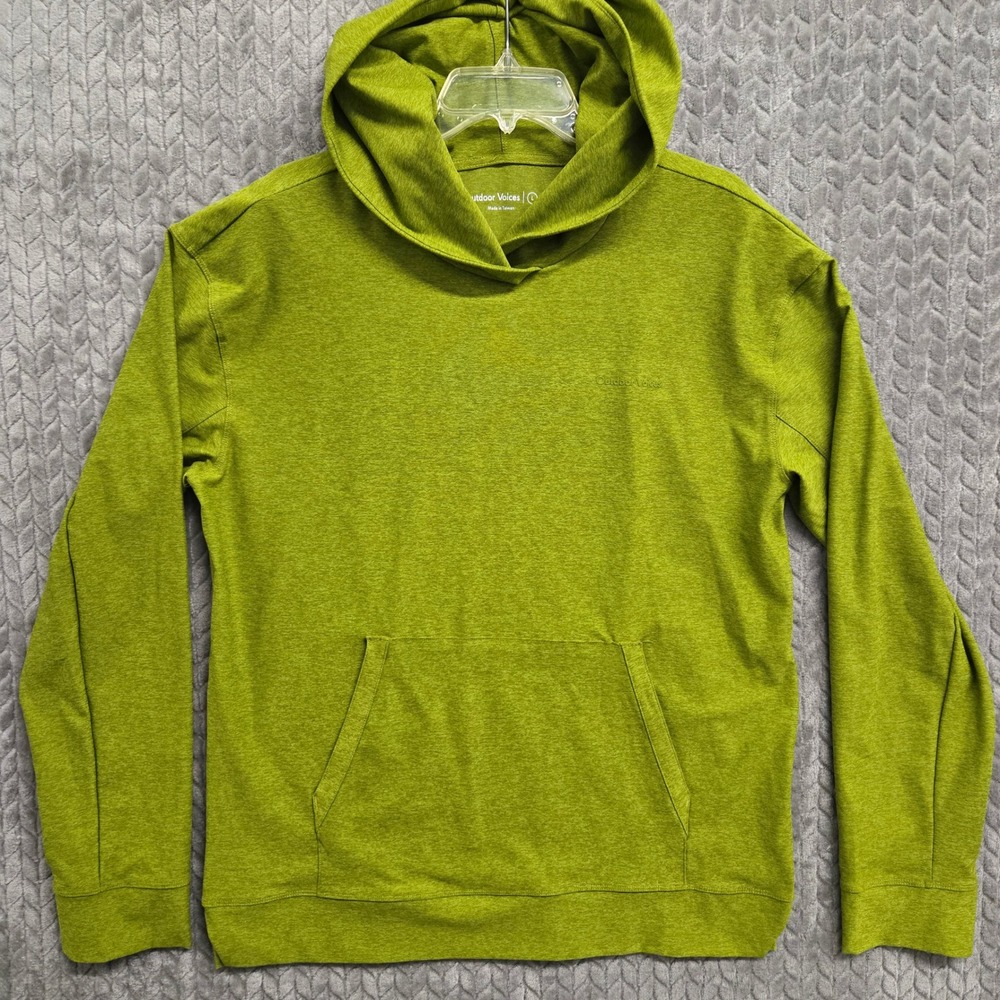Outdoor Voices Men's L Sunday Hoodie Mossy Green Long Sleeve Activewear